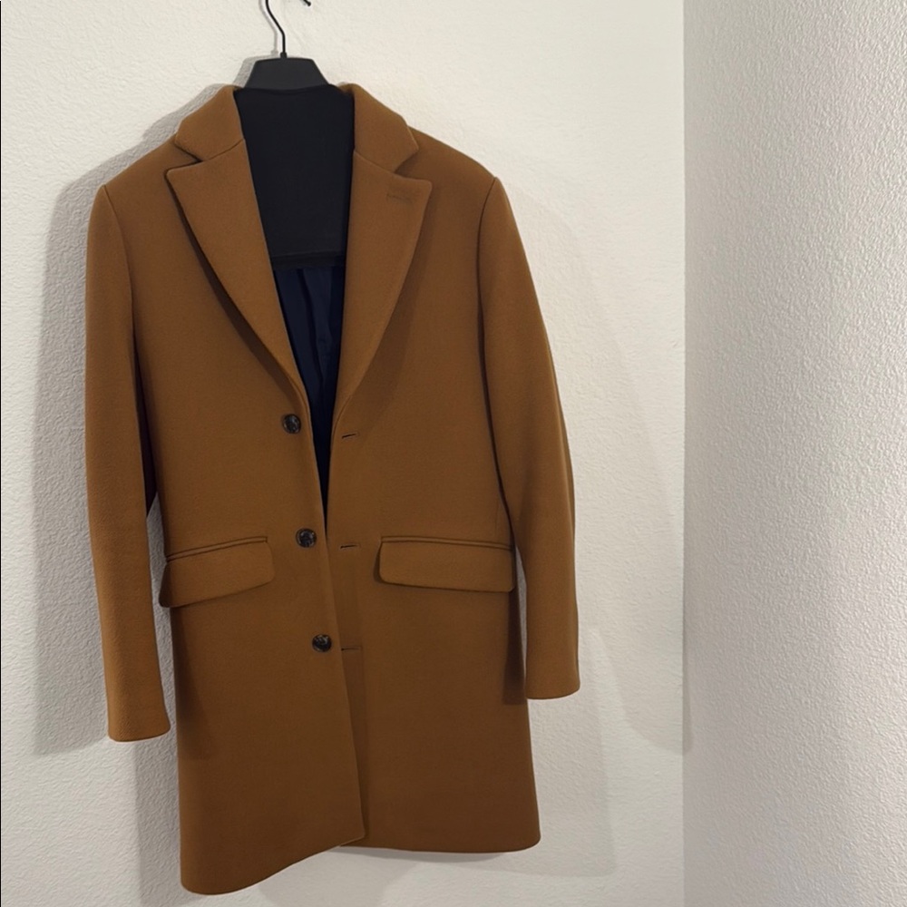 Bonobos Camel Wool Dress Coat